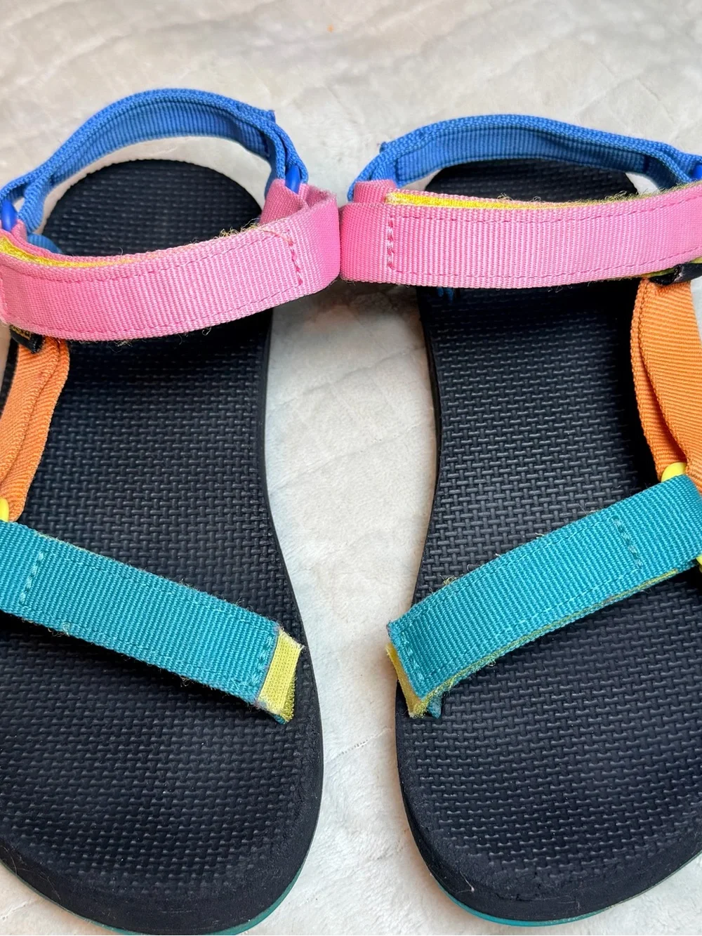 Teva Original Universal Kids 4 90s Multi Sport Sandals Colorblock - Picture 4 of 15